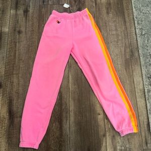 Aviator Nation pink sweatpants never worn brand new with tags